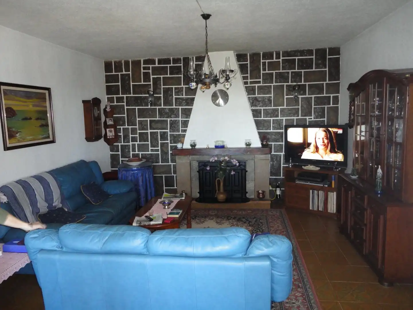 Sala d'estar de Casa o xalet en venda en Alcalà de Xivert amb Aire condicionat, Terrassa i Piscina
