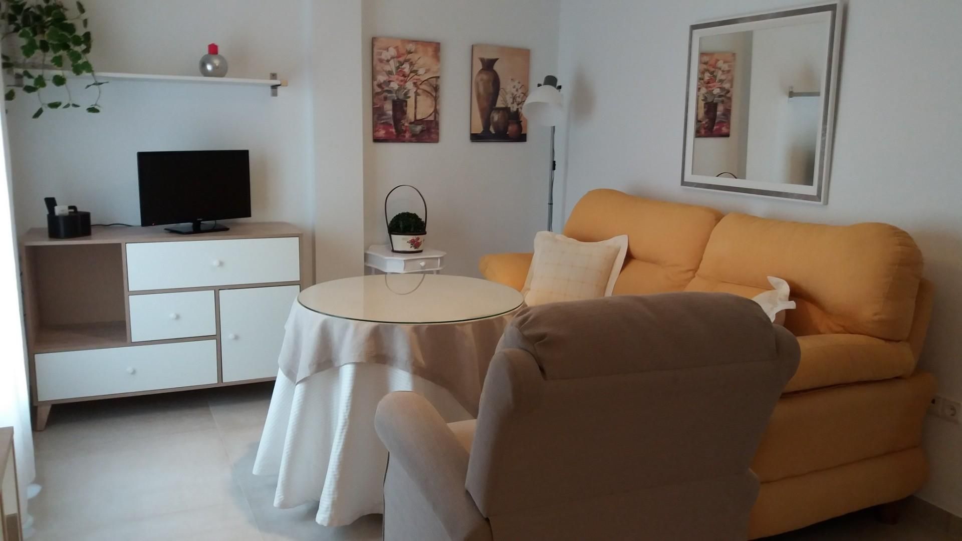 Sala d'estar de Pis de lloguer en Villanueva del Arzobispo amb Aire condicionat, Calefacció i Terrassa