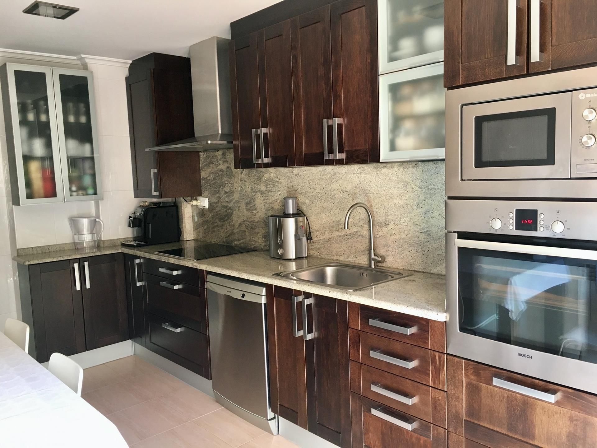 Kitchen of Flat for sale in Quel  with Air Conditioner, Heating and Parquet flooring