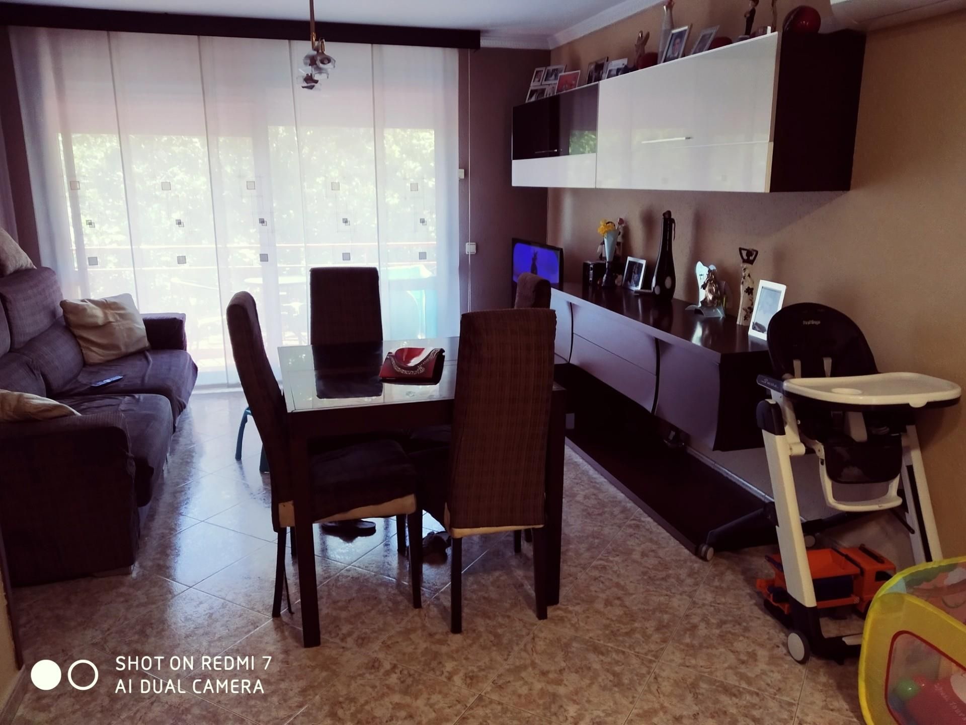 Pis en venda a Els Molins Sala d'estar de Pis en venda en Mataró amb Aire condicionat, Terrassa i Balcó