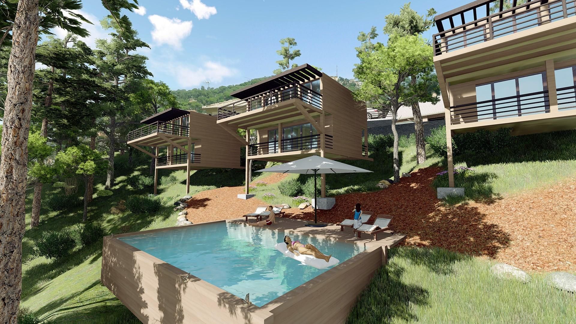Swimming pool of Flat for sale in Vidreres