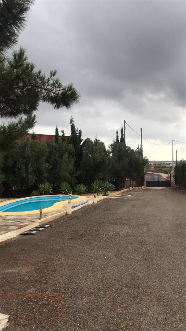 Vista exterior de Casa o xalet en venda en Fuente Álamo de Murcia amb Aire condicionat, Terrassa i Piscina