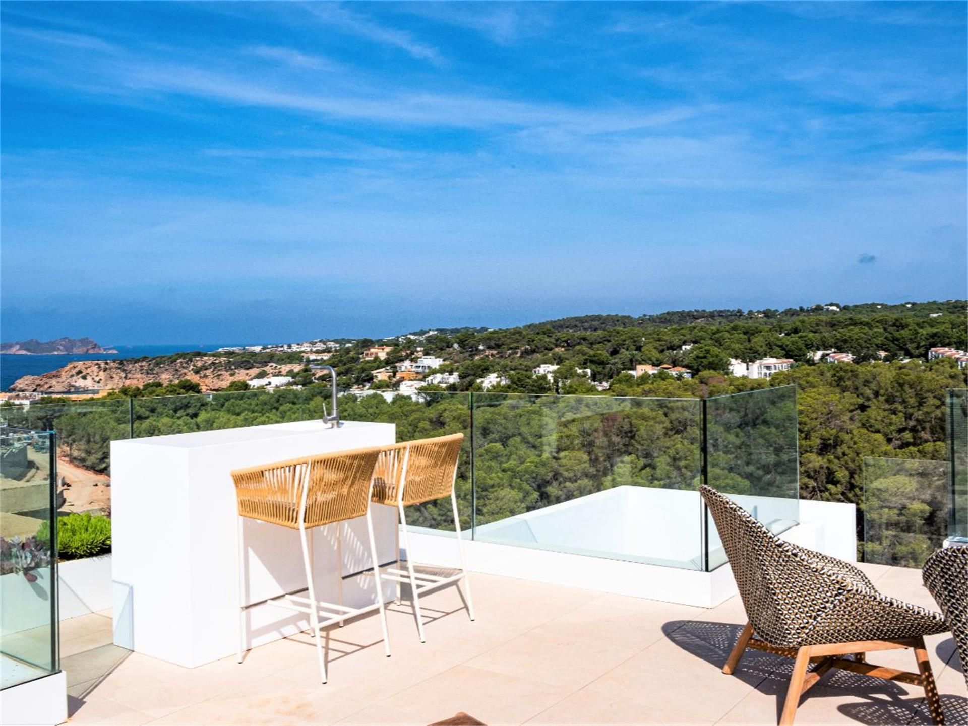 Terrassa de Casa o xalet en venda en Sant Josep de sa Talaia amb Aire condicionat, Terrassa i Piscina