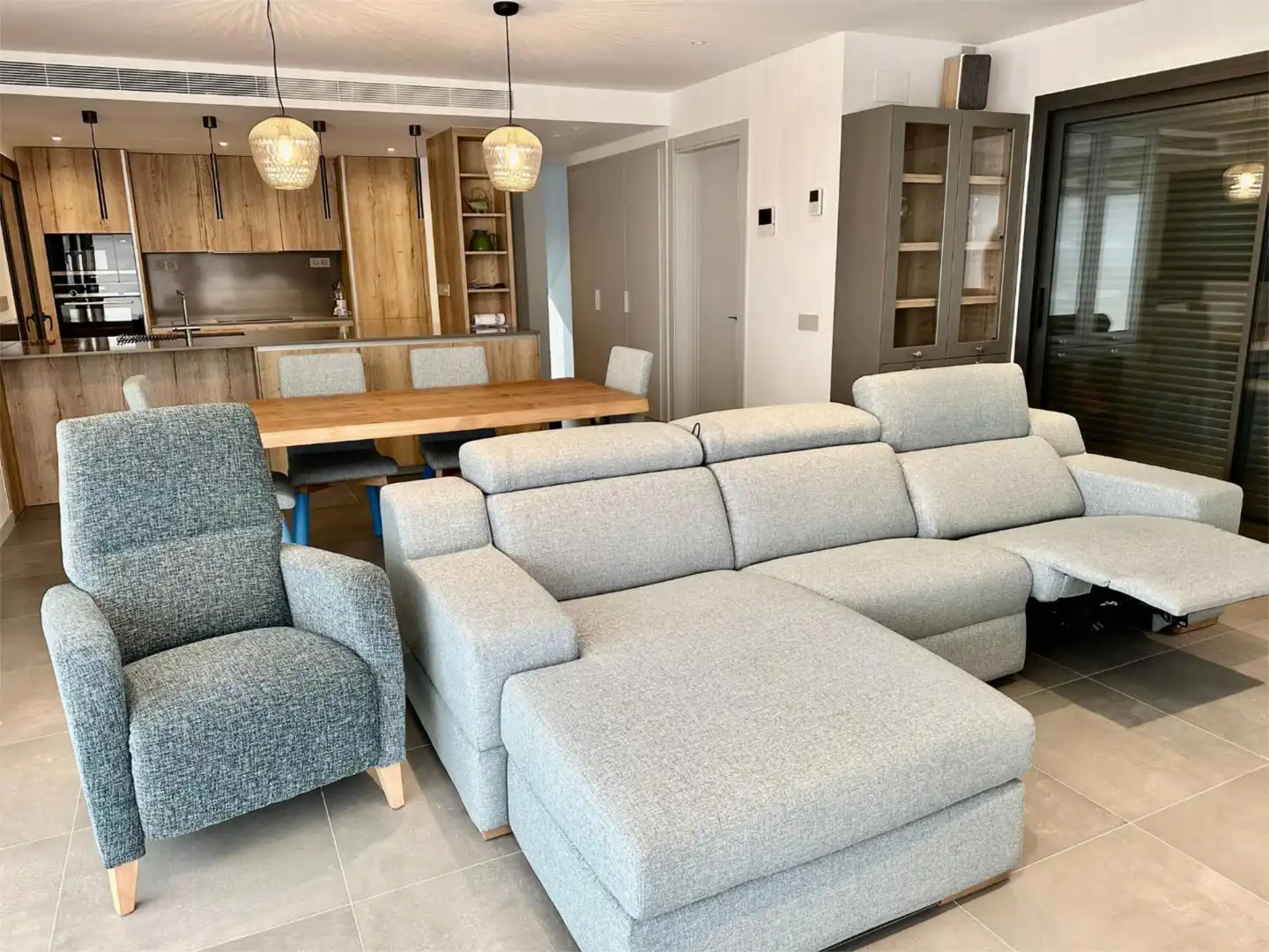 Piso en venta en Carrer València, 58, Lloret Verd - Els Pinars Sala de estar de Piso en venta en Lloret de Mar con Aire acondicionado, Calefacción y Jardín privado