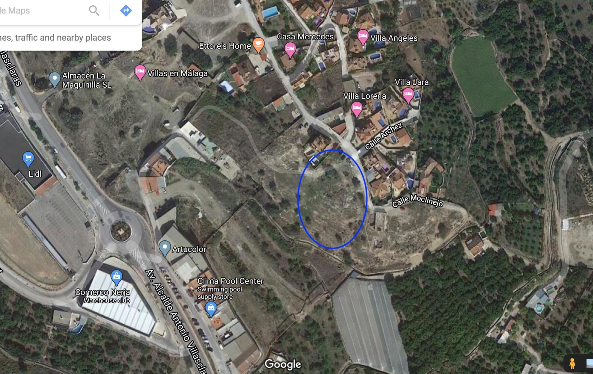 Exterior view of Land for sale in Nerja