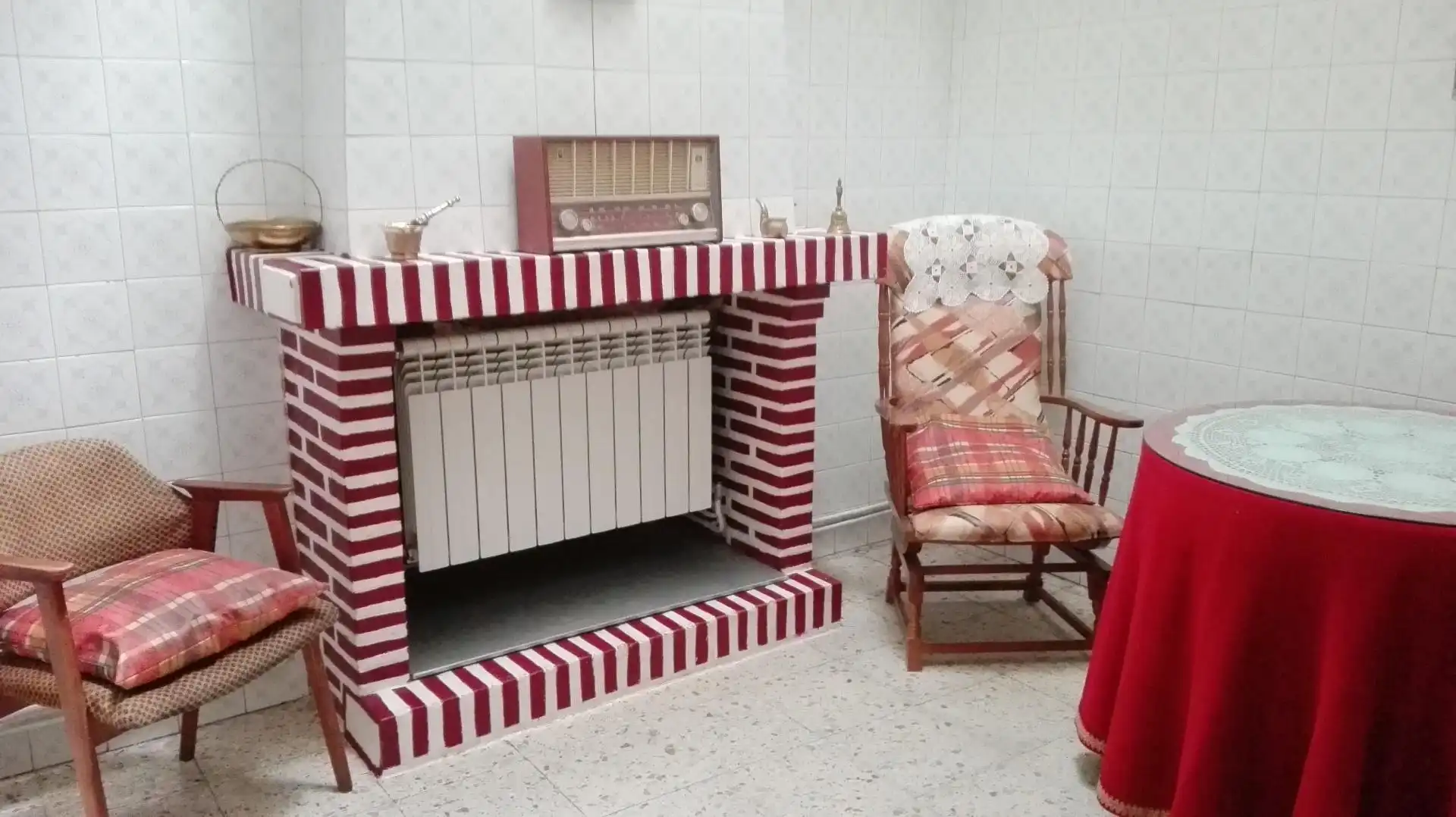 Piso en venta en Plaza Mayor, San Muñoz Sala de estar de Piso en venta en San Muñoz con Calefacción y Amueblado