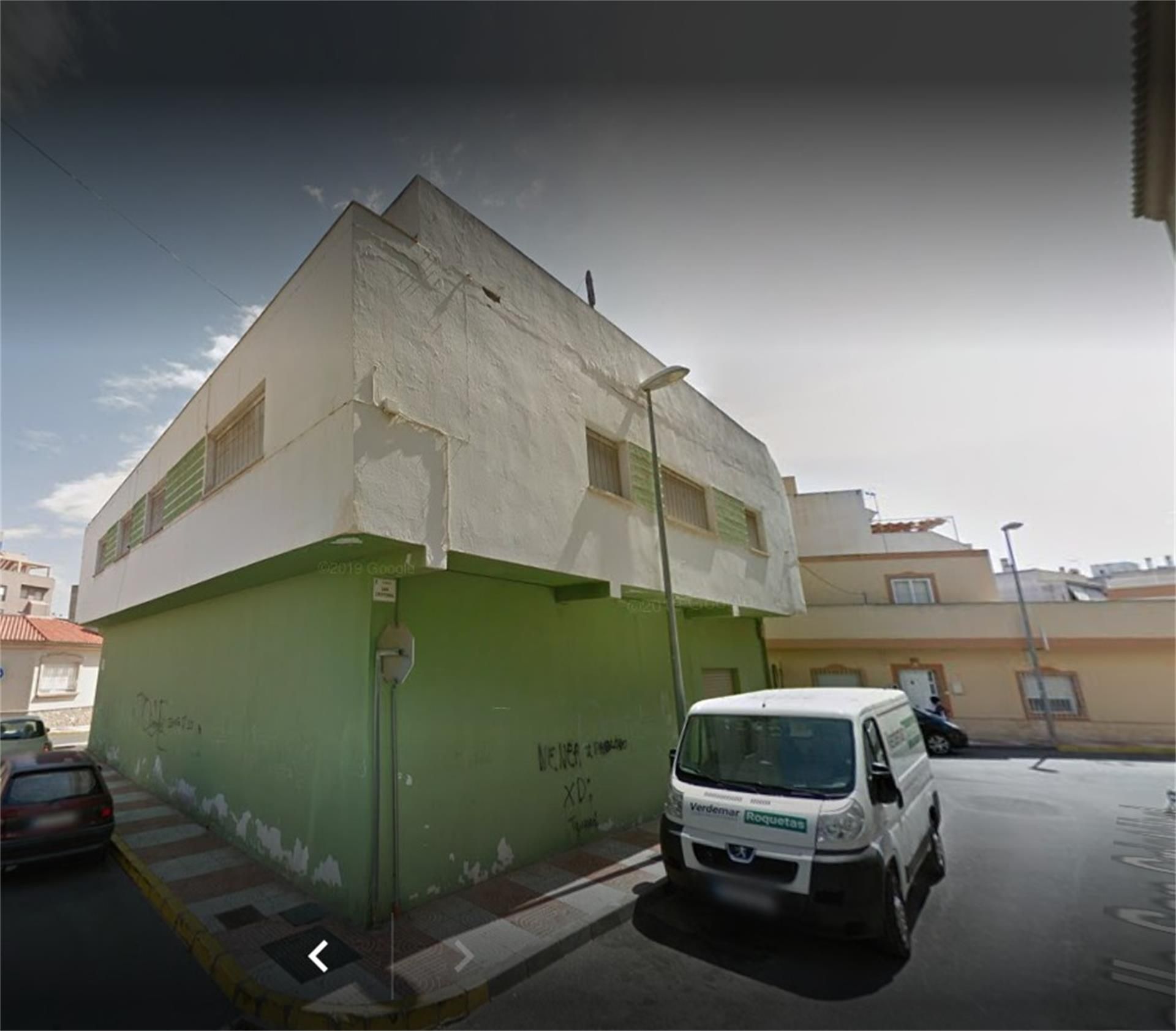 Exterior view of Single-family semi-detached for sale in Roquetas de Mar  with Terrace
