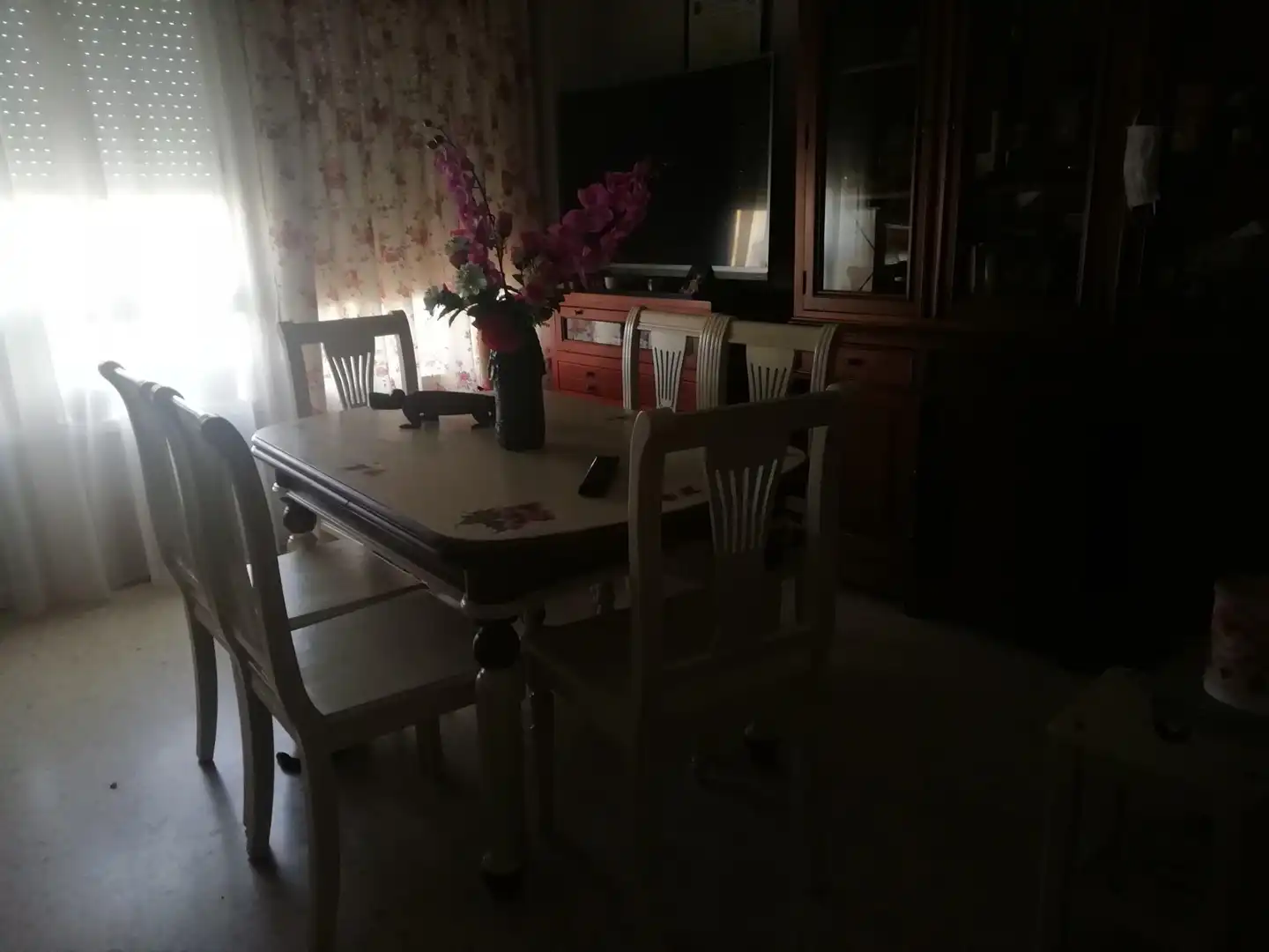 Dining room of Flat for sale in Algeciras  with Parquet flooring, Storage room and Furnished
