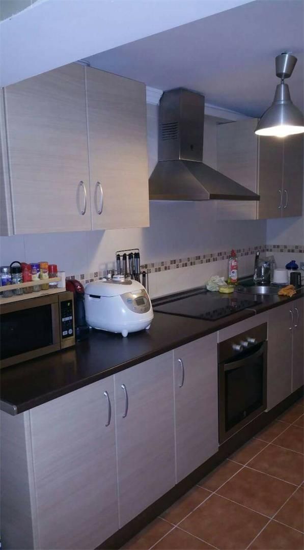Kitchen of Flat for sale in  Ceuta Capital  with Parquet flooring, Furnished and Oven