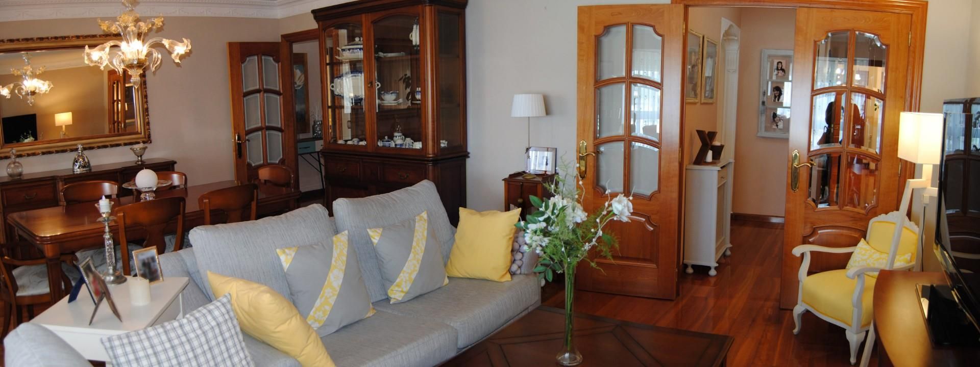 Living room of Flat for sale in Palencia Capital  with Terrace and Balcony