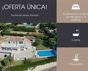 Exterior view of House or chalet for sale in Jávea / Xàbia  with Air Conditioner, Terrace and Swimming Pool