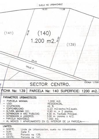 Terreno en Venta en Calle F, 140 en Duruelo