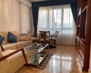 Living room of Apartment to rent in  Madrid Capital  with Air Conditioner and Terrace