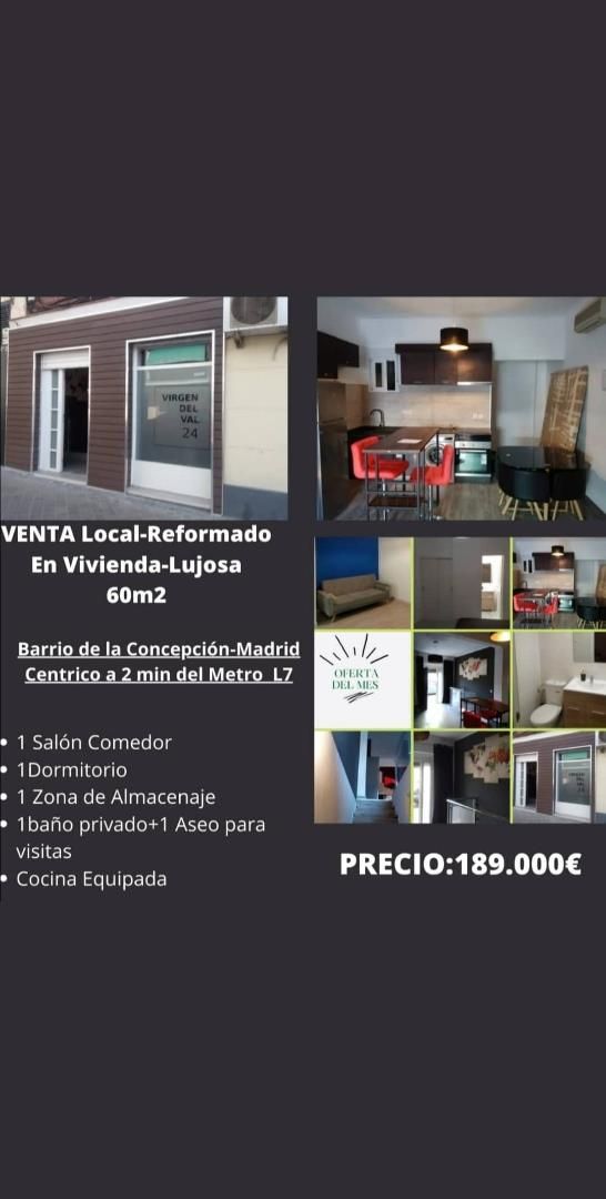 Exterior view of Planta baja for sale in  Madrid Capital