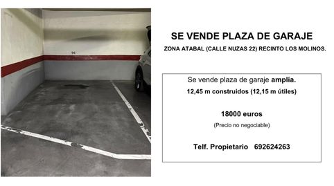 Garaje en venta en Calle Nuzas, El Tejar - Hacienda Bizcochero, Málaga Capital - imagen 2 Foto 2 de Garaje en venta en Calle Nuzas, El Tejar - Hacienda Bizcochero, Málaga Capital
