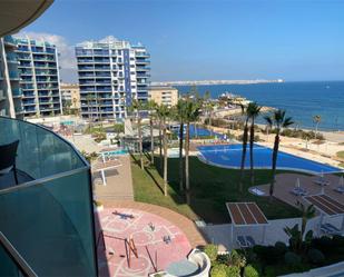 Swimming pool of Flat for sale in Torrevieja  with Air Conditioner, Heating and Private garden