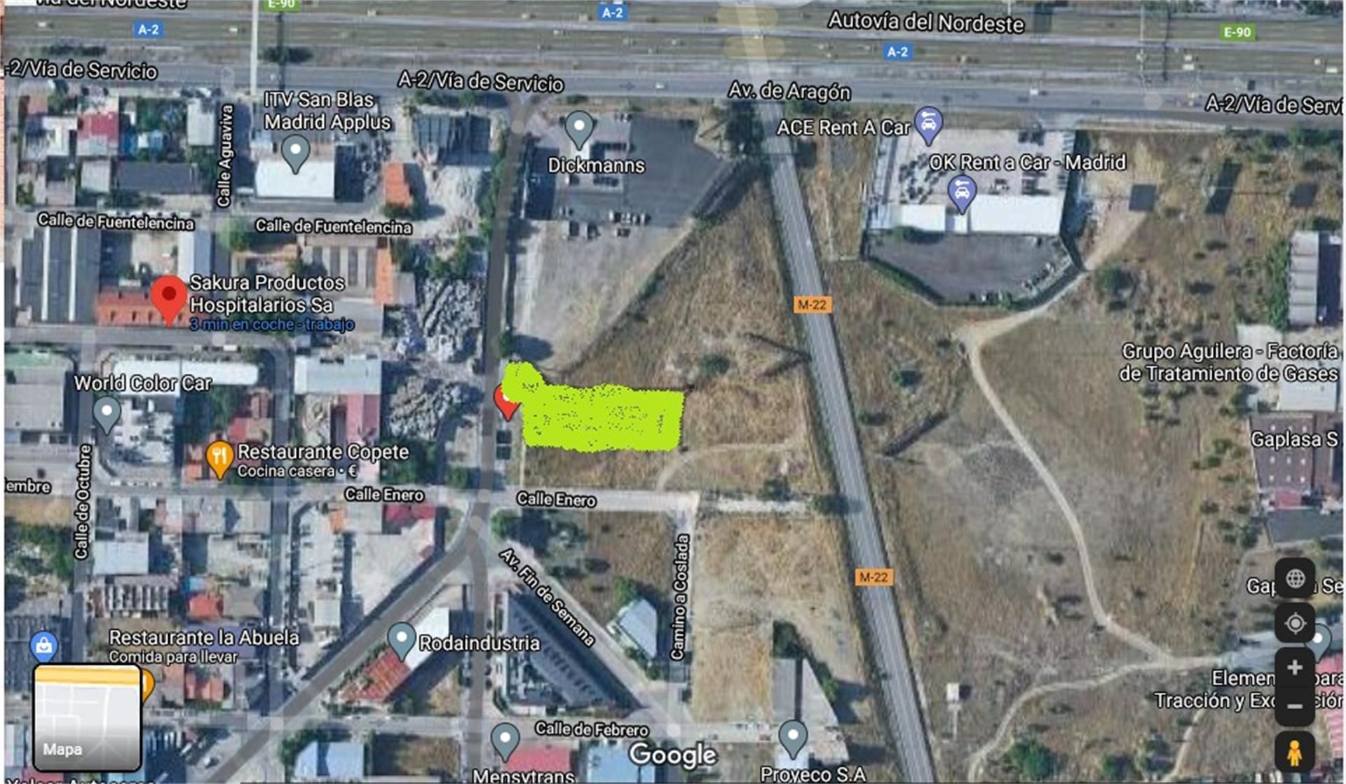 Exterior view of Constructible Land for sale in  Madrid Capital