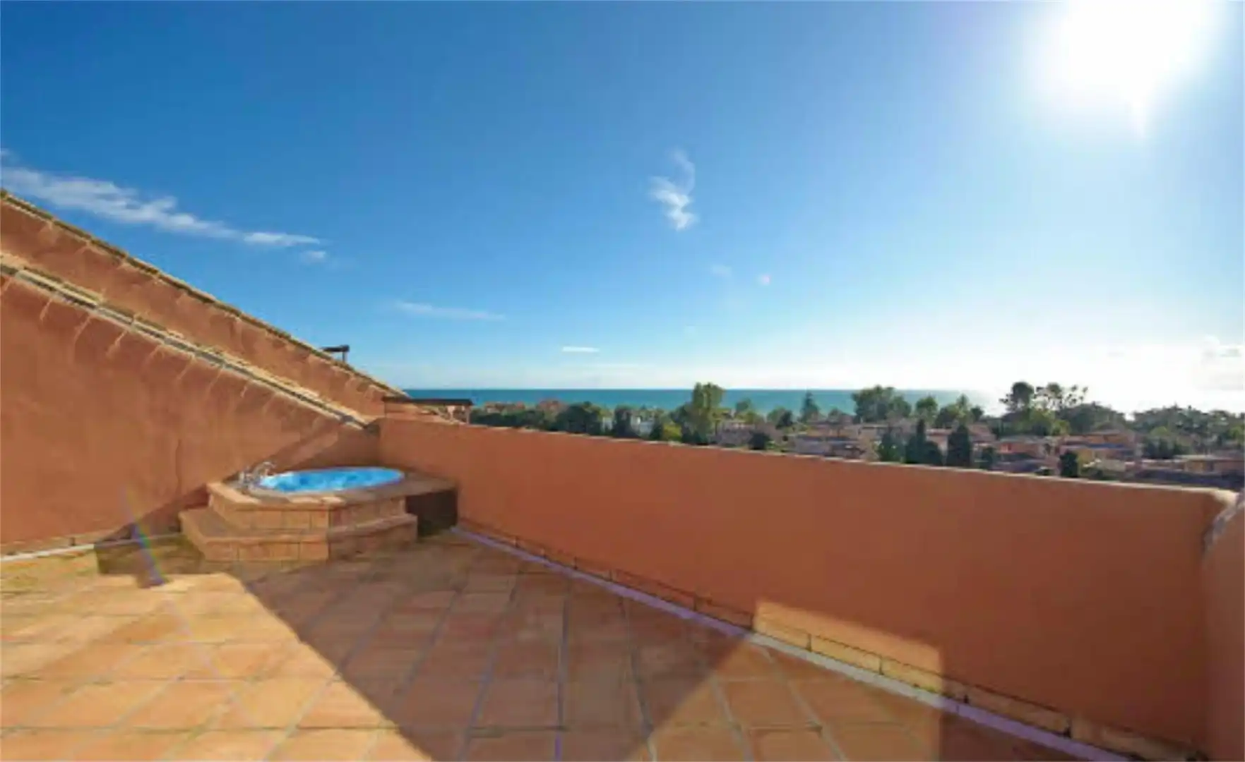 Garden of Attic for rent in Marbella  with Air Conditioner, Terrace and Swimming Pool