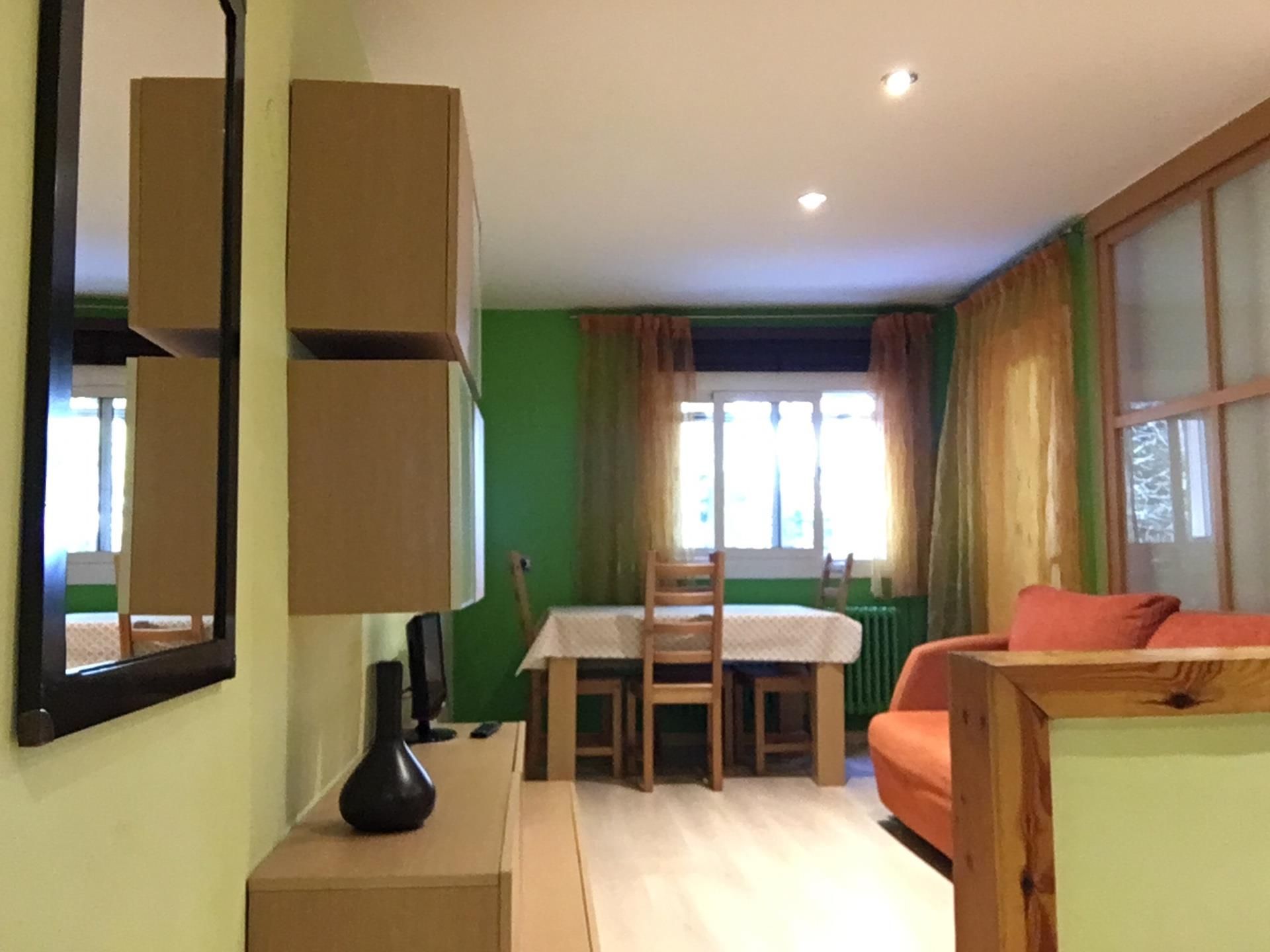 Sala de estar de Piso en venta en Alp con Jardín privado, Parquet y Amueblado
