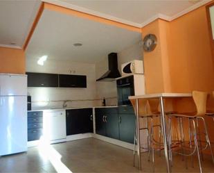 Kitchen of Flat for sale in Cáceres Capital  with Terrace, Furnished and Oven