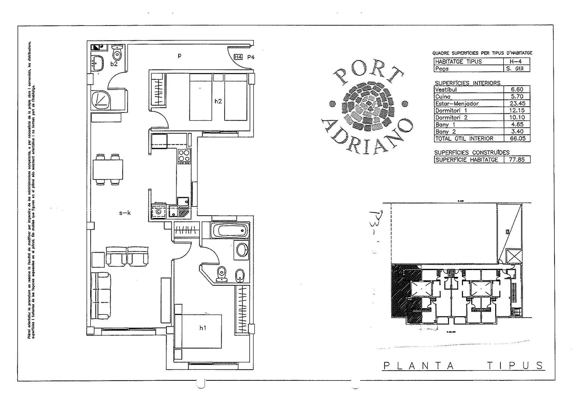 Flat for sale in  Tarragona Capital  with Air Conditioner