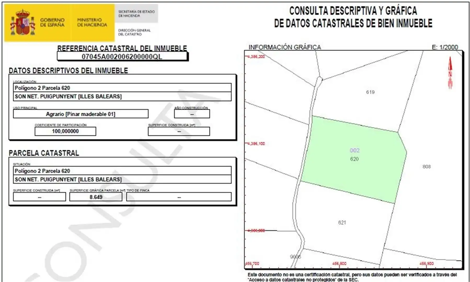 Non-constructible Land for sale in Puigpunyent