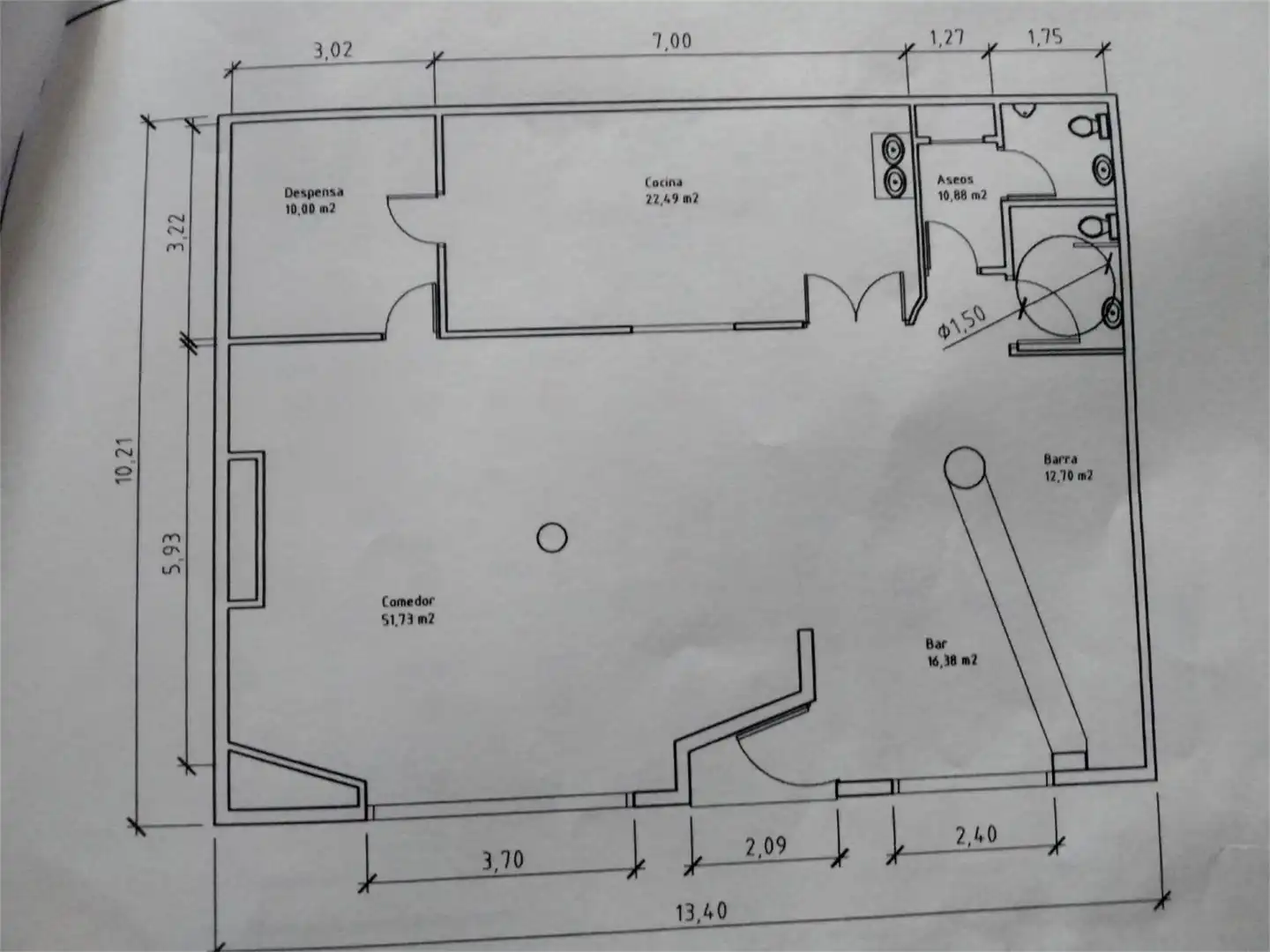 Local en venta en Avenida Reyes Católicos, 60, Jumilla Local en venta en Jumilla con Aire acondicionado y Calefacción