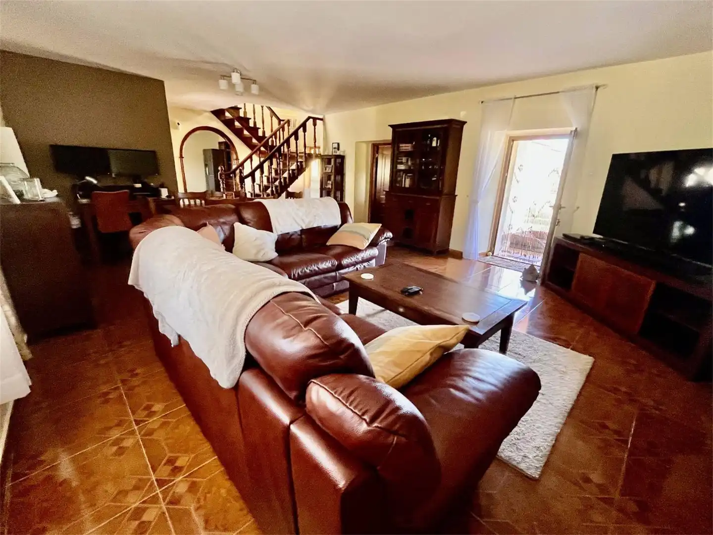 Sala d'estar de Casa o xalet en venda en Porto do Son amb Calefacció, Jardí privat i Terrassa