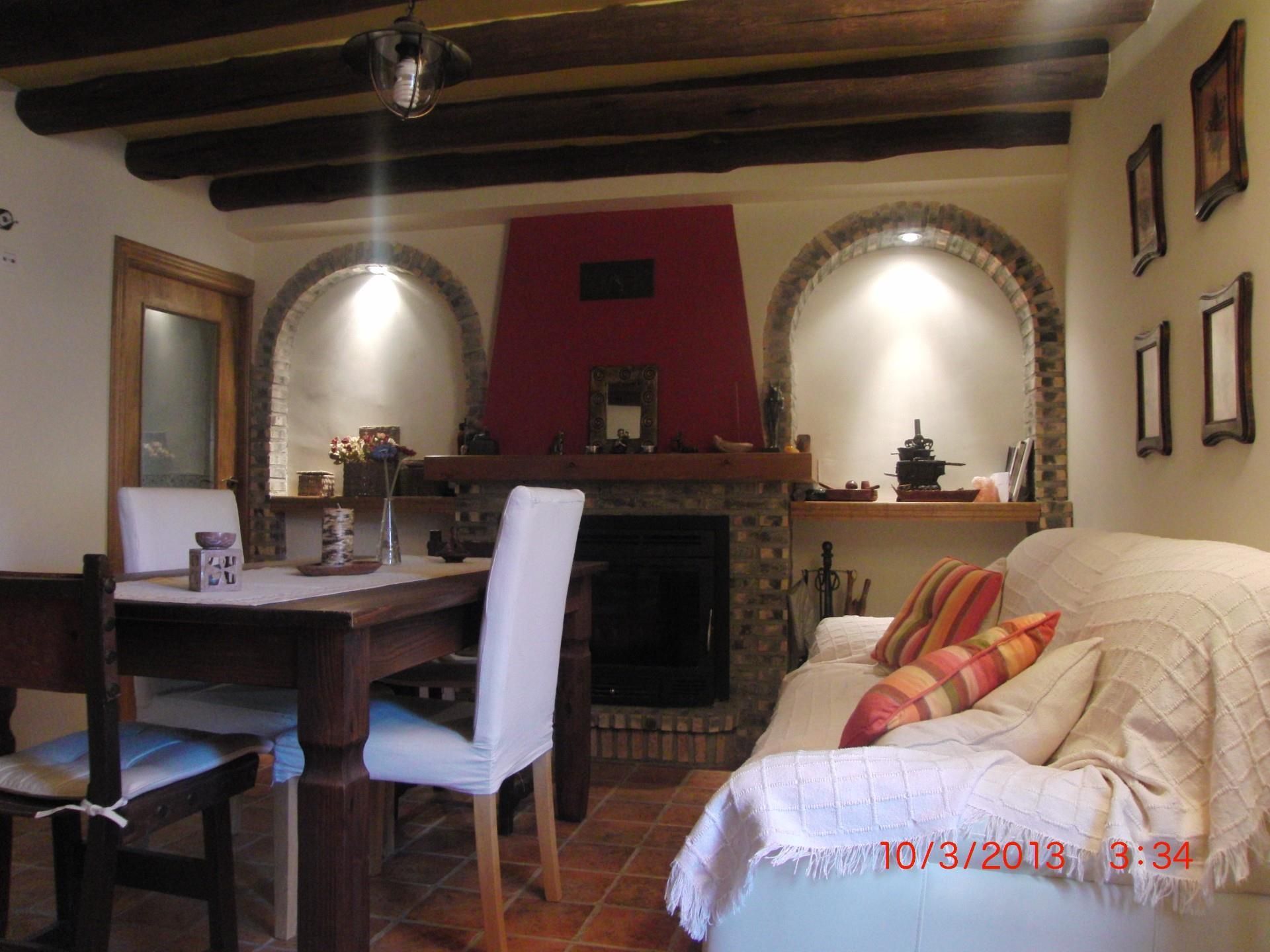 Sala d'estar de Casa adosada en venda en Lorca amb Terrassa i Balcó