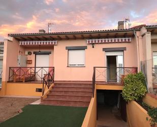 Exterior view of House or chalet for sale in Hoyocasero  with Terrace, Swimming Pool and Balcony