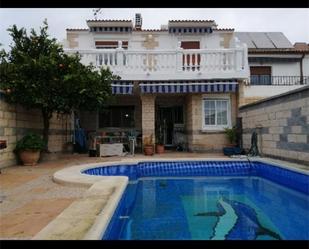 Swimming pool of Single-family semi-detached for sale in  Jaén Capital  with Air Conditioner, Terrace and Swimming Pool