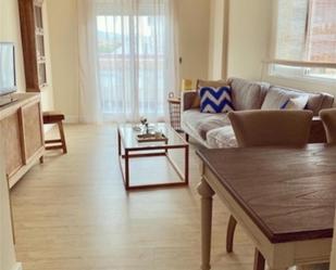 Living room of Flat for sale in Roquetas de Mar  with Air Conditioner, Parquet flooring and Furnished