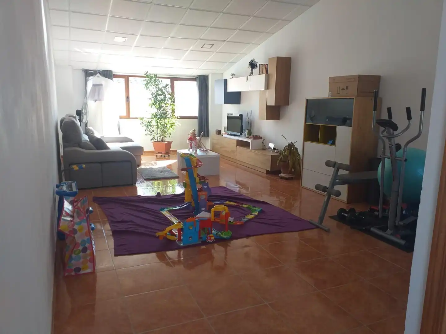 Flat for sale in Carrer Verge de Pallerols, 16, La Sénia Living room of Flat for sale in La Sénia with Air Conditioner, Terrace and Balcony