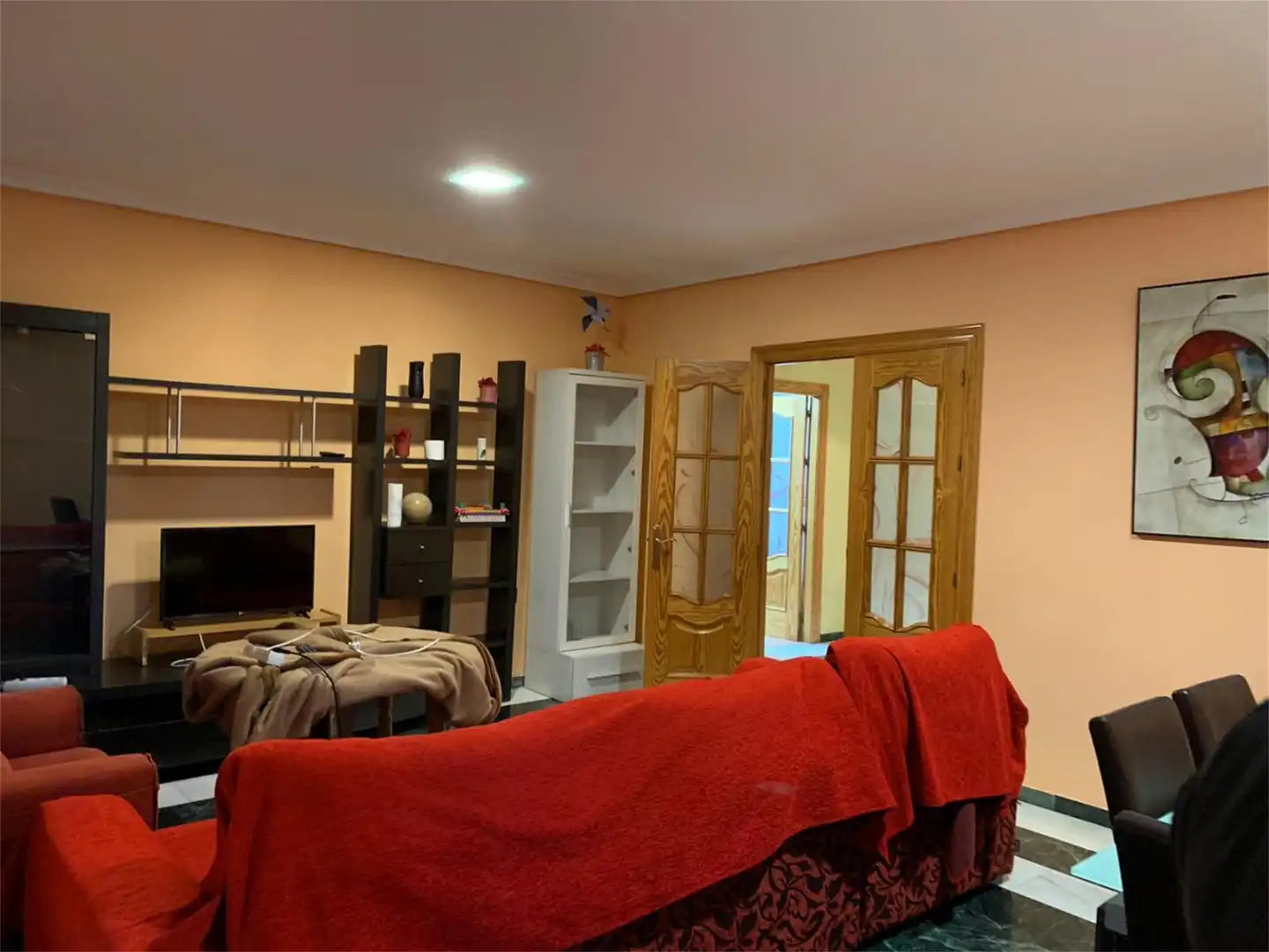 Living room of Flat for sale in Valle del Zalabí  with Heating, Furnished and Oven