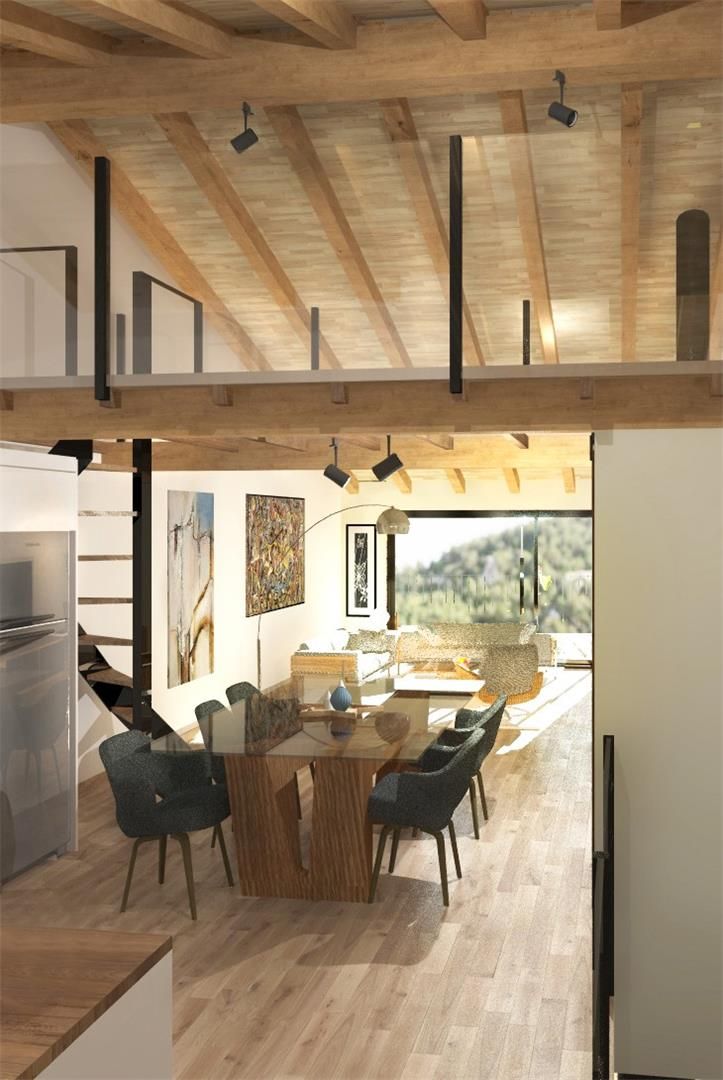 Dining room of Flat for sale in Alcalá de la Selva  with Heating, Private garden and Parquet flooring