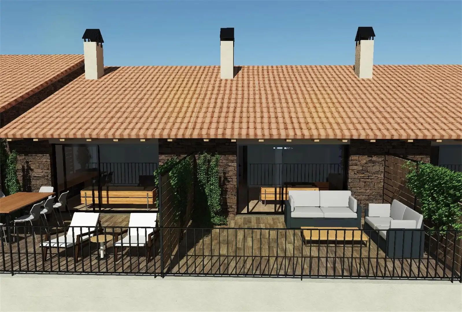 Casa adosada en venda a Camino Cerrito-Mas Peiron, Alcalá de la Selva Terrassa de Casa adosada en venda en Alcalá de la Selva amb Calefacció, Jardí privat i Parquet