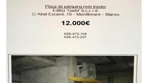 Garatge en venda a Carrer de L'abat Escarré, Mont Ferrant - Joan Carles I, Blanes - imatge 2 Foto 2 de Garatge en venda a Carrer de L'abat Escarré, Mont Ferrant - Joan Carles I, Blanes