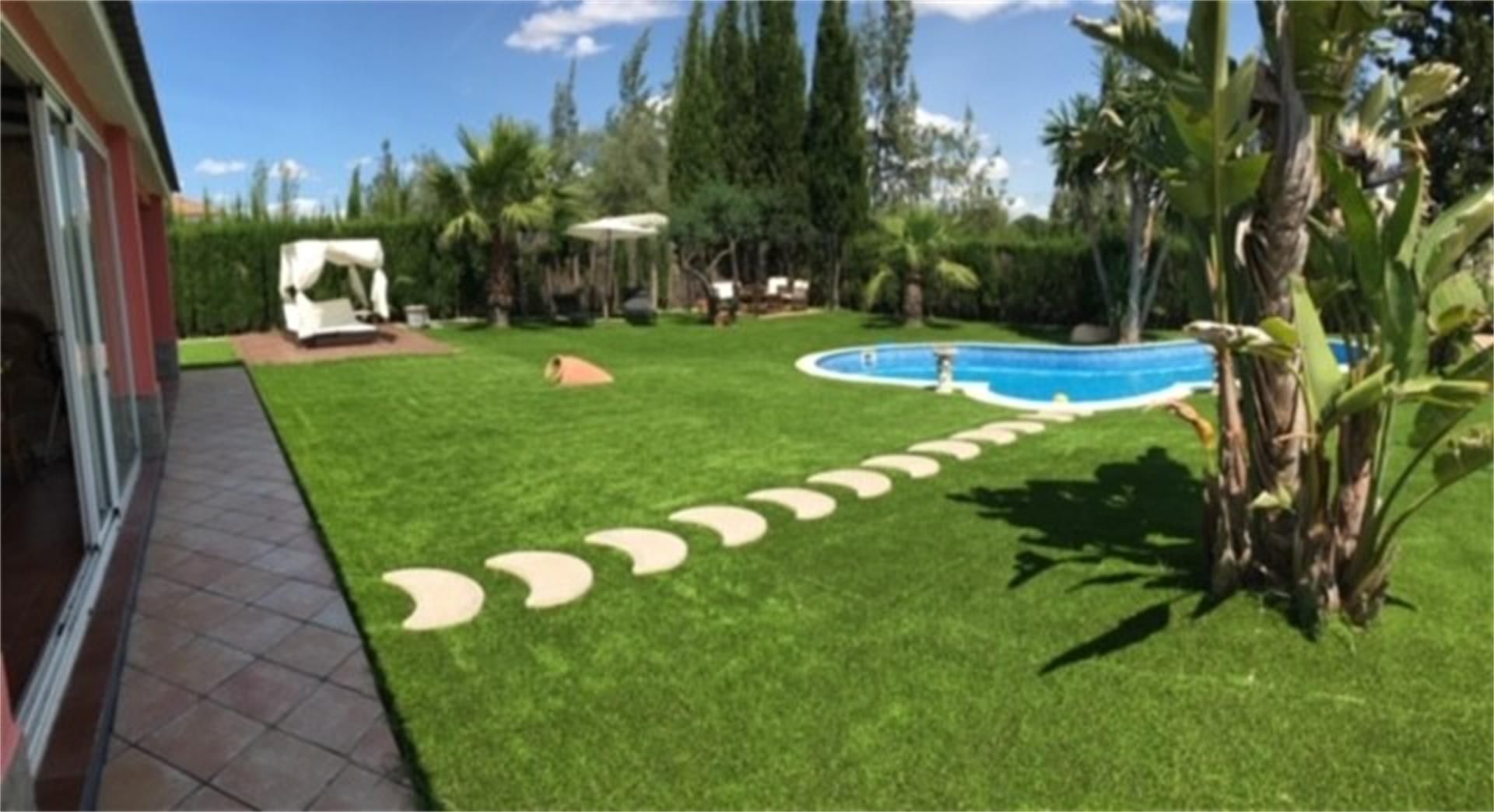 Garden of House or chalet for sale in Aznalcázar  with Air Conditioner, Private garden and Terrace