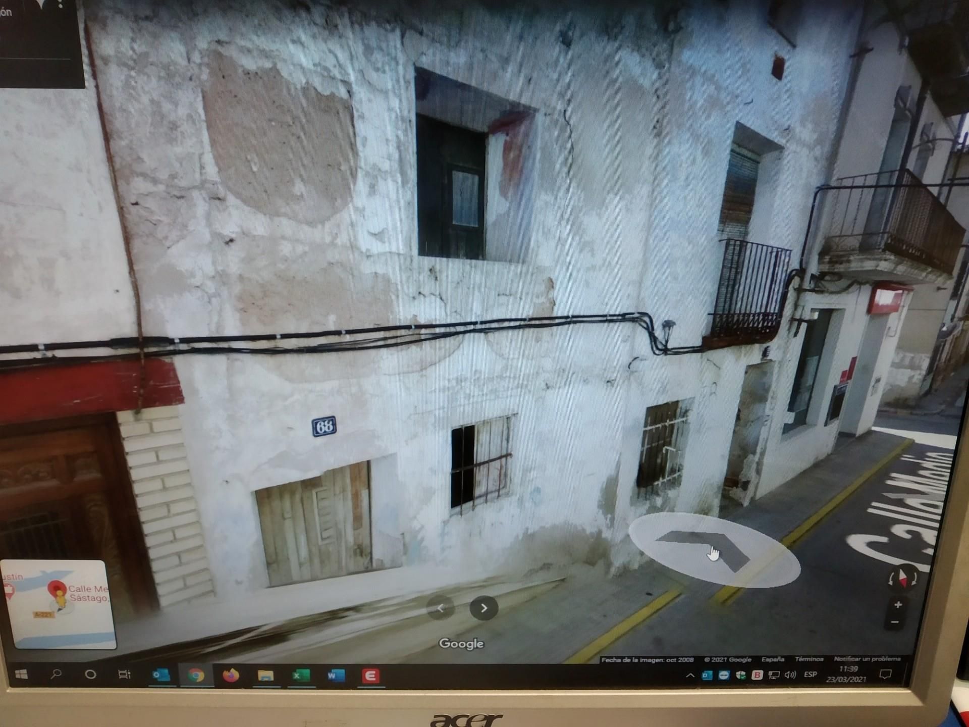 Vista exterior de Casa adosada en venda en Sástago