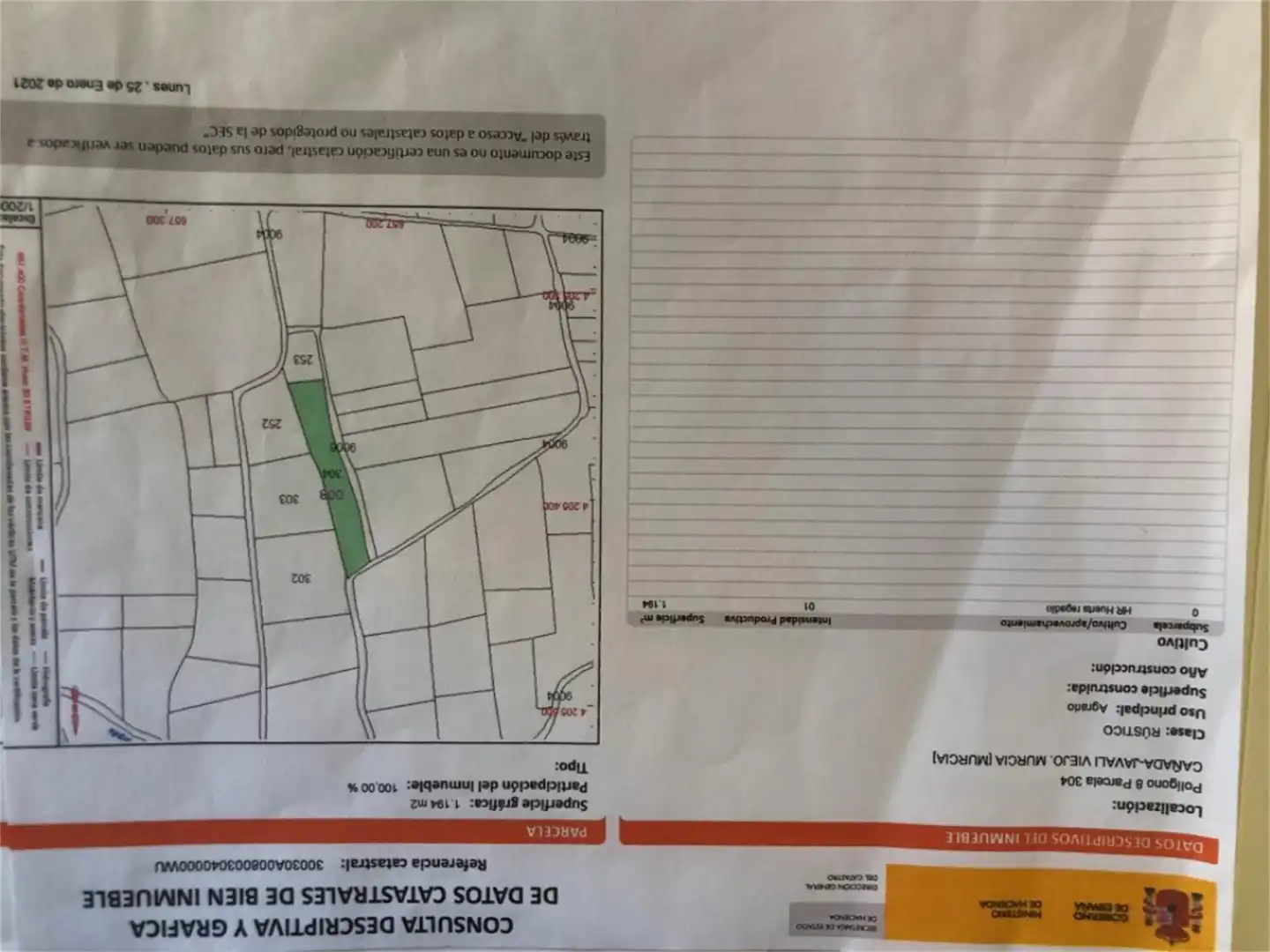 No Urbanizable en venta en Calle San Jerónimo, Javalí Viejo No Urbanizable en venta en Murcia