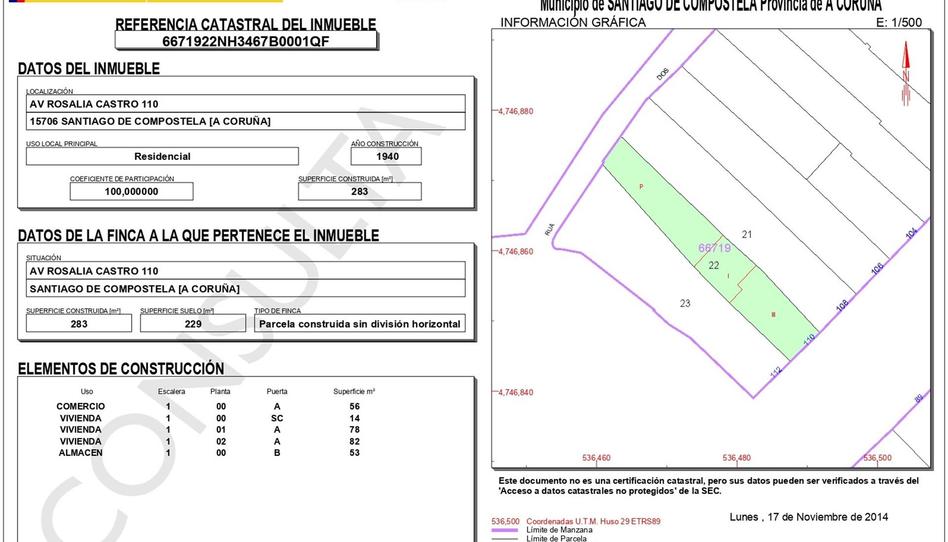 Photo 1 of Single-family semi-detached for sale in Avenida de Rosalía de Castro, 110, Campus Sur - Santa Marta, A Coruña