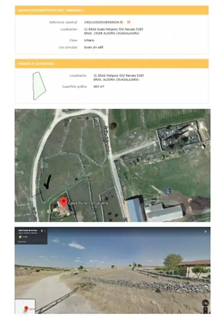 Terreno en venta en Algora