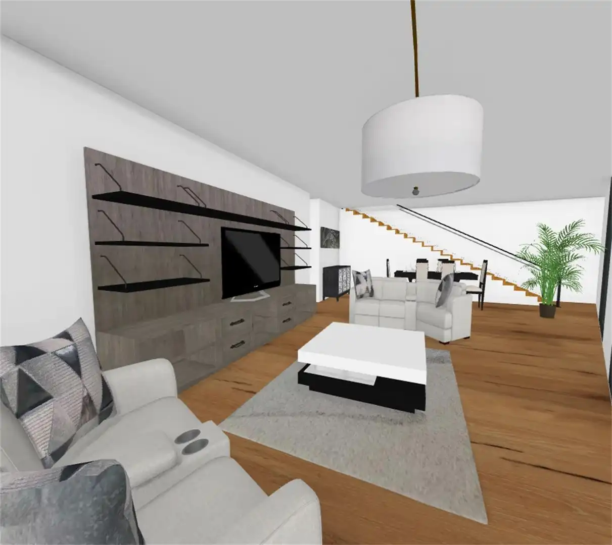 Sala de estar de Casa adosada en venta en Tudela de Duero