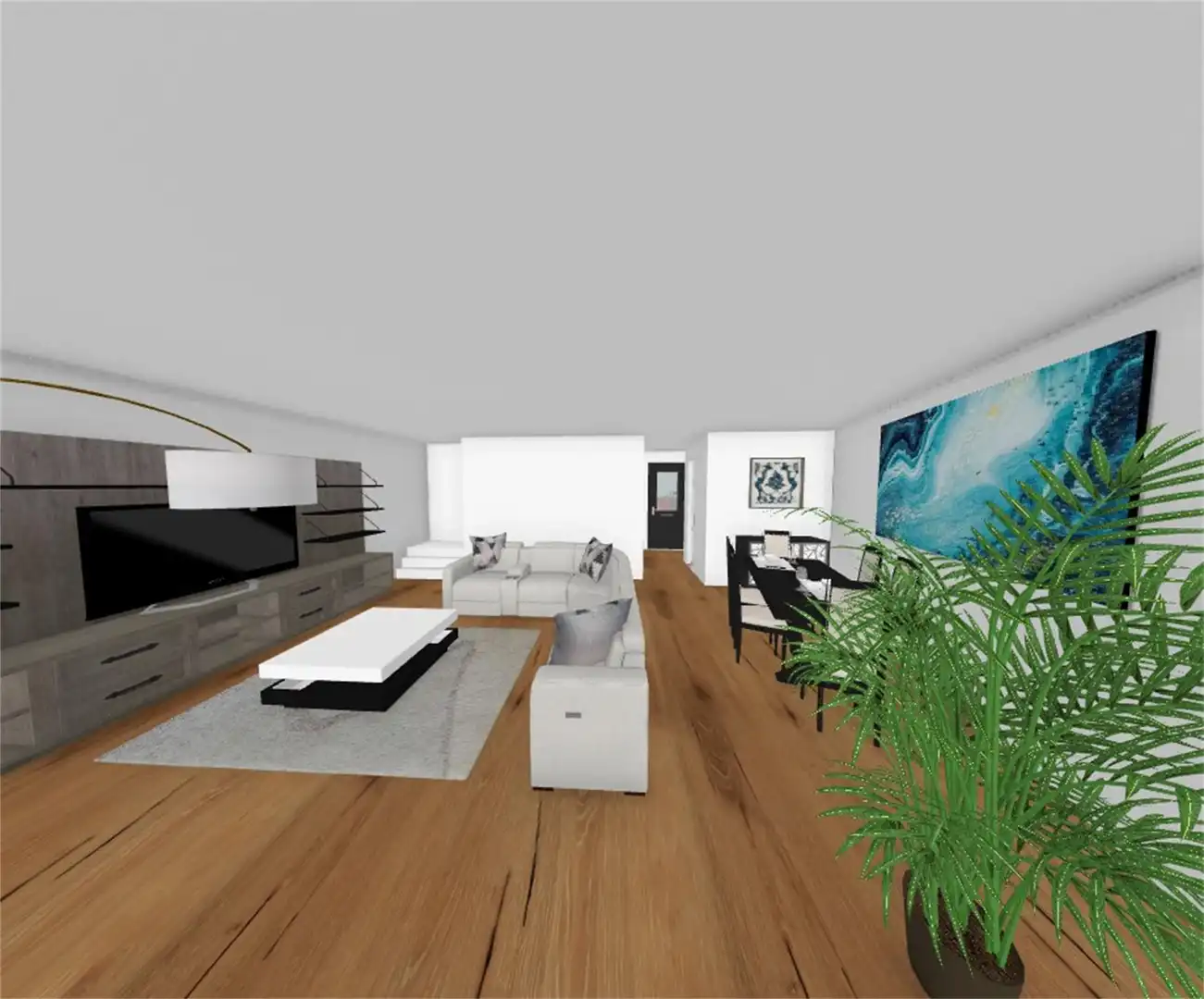 Sala de estar de Casa adosada en venta en Tudela de Duero