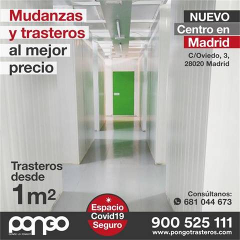 Trastero en Alquiler en Calle de Oviedo, 3 en Cuatro Caminos - Azca