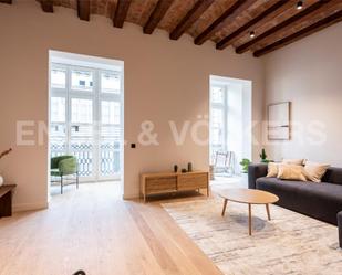 Sala d'estar de Apartament en venda en  Barcelona Capital