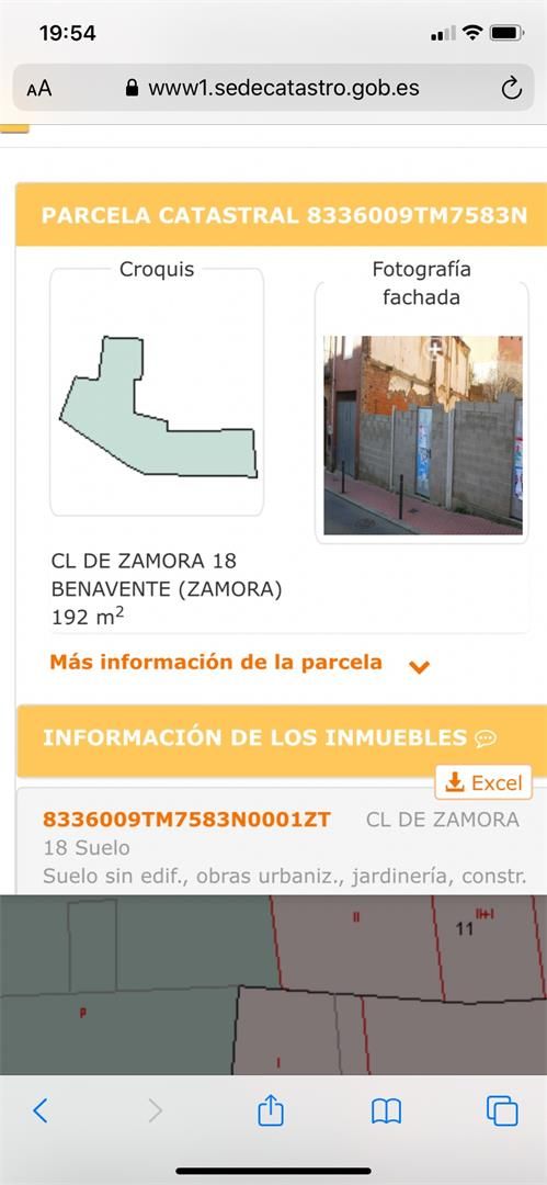 Exterior view of Land for sale in Benavente