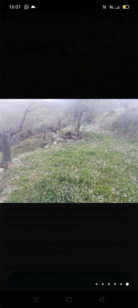 Exterior view of Land for sale in Castell de Castells