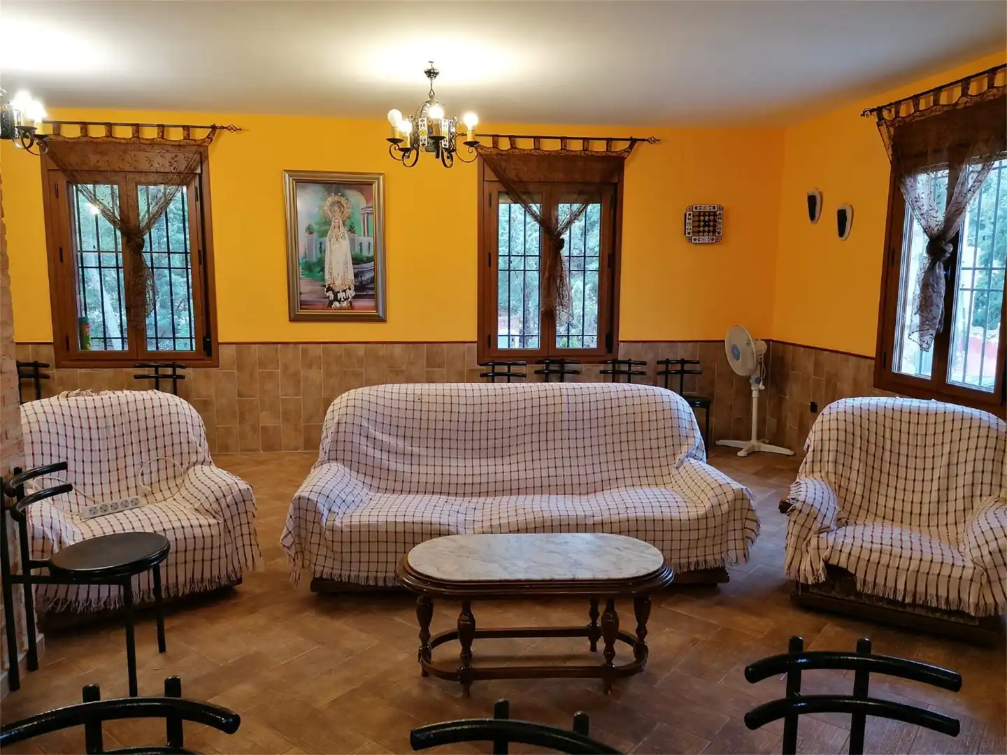 Sala de estar de Casa o chalet en venta en La Solana   con Aire acondicionado, Terraza y Piscina