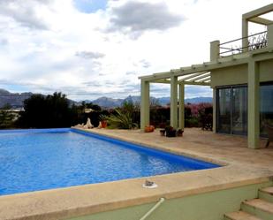 Swimming pool of Single-family semi-detached to rent in Pedreguer  with Air Conditioner, Terrace and Swimming Pool